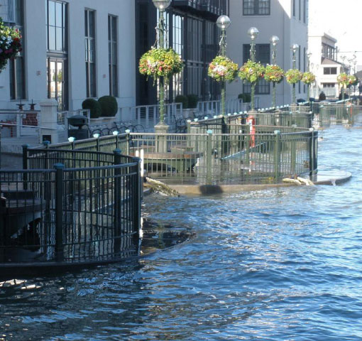 Street flooded 