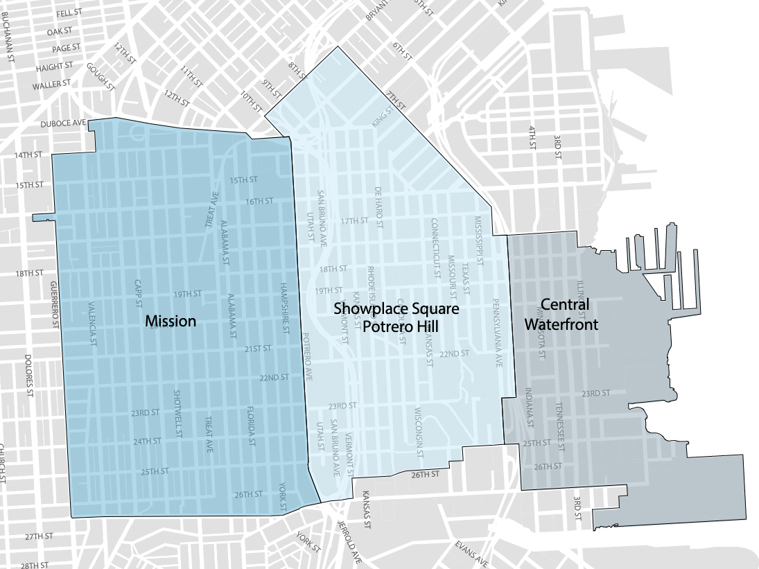 Eastern Neighborhoods Map