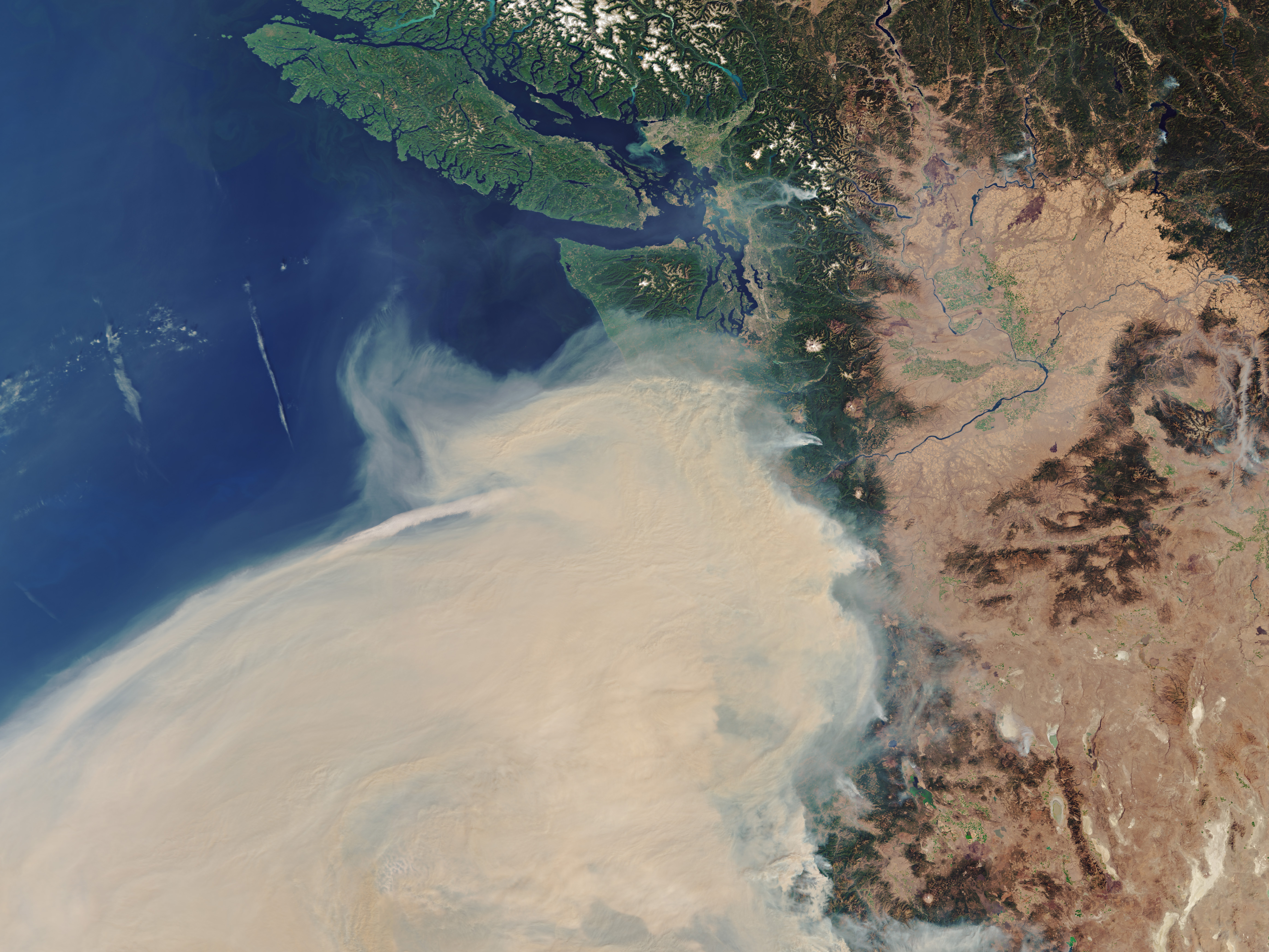 Smoke Plume, Photo Credit: Copernicus Sentinel (2020) processed by ESA