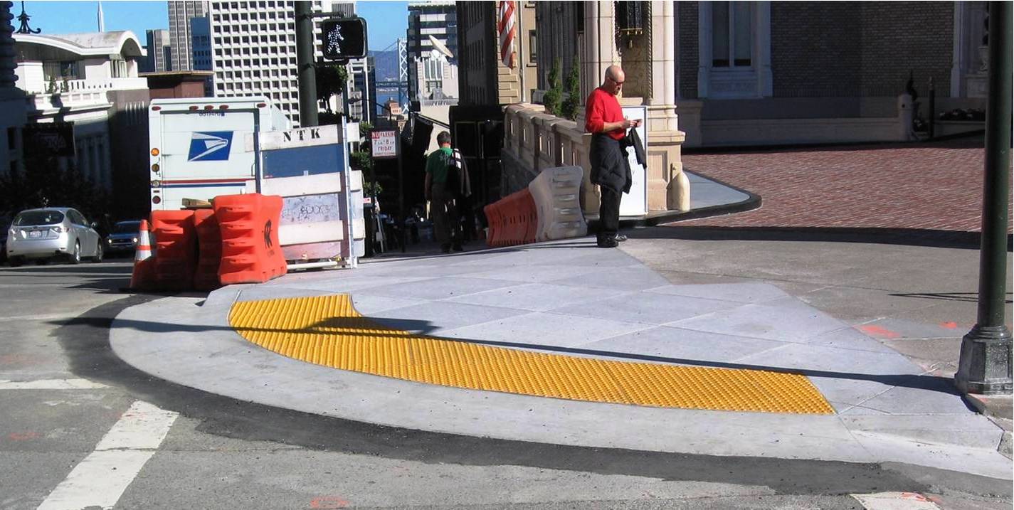 Newly Installed Curb Ramp