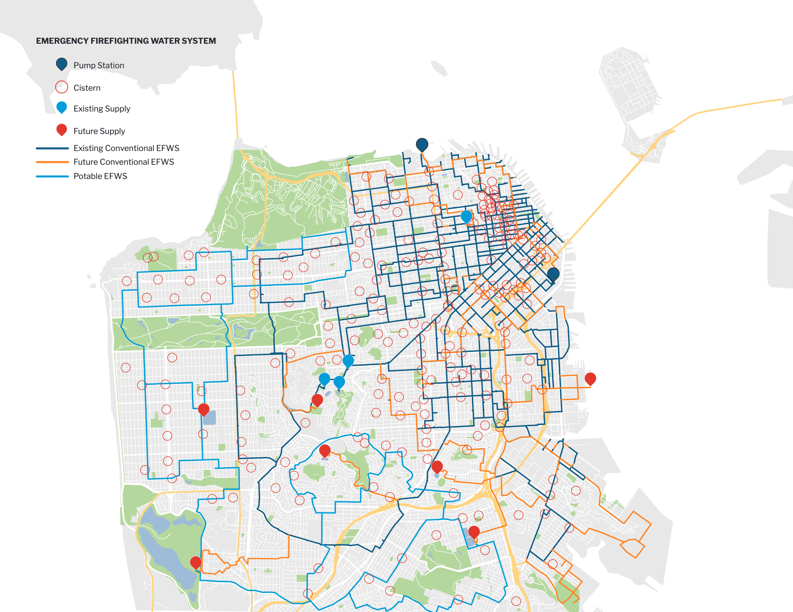 Emergency Firefighting Water System Map