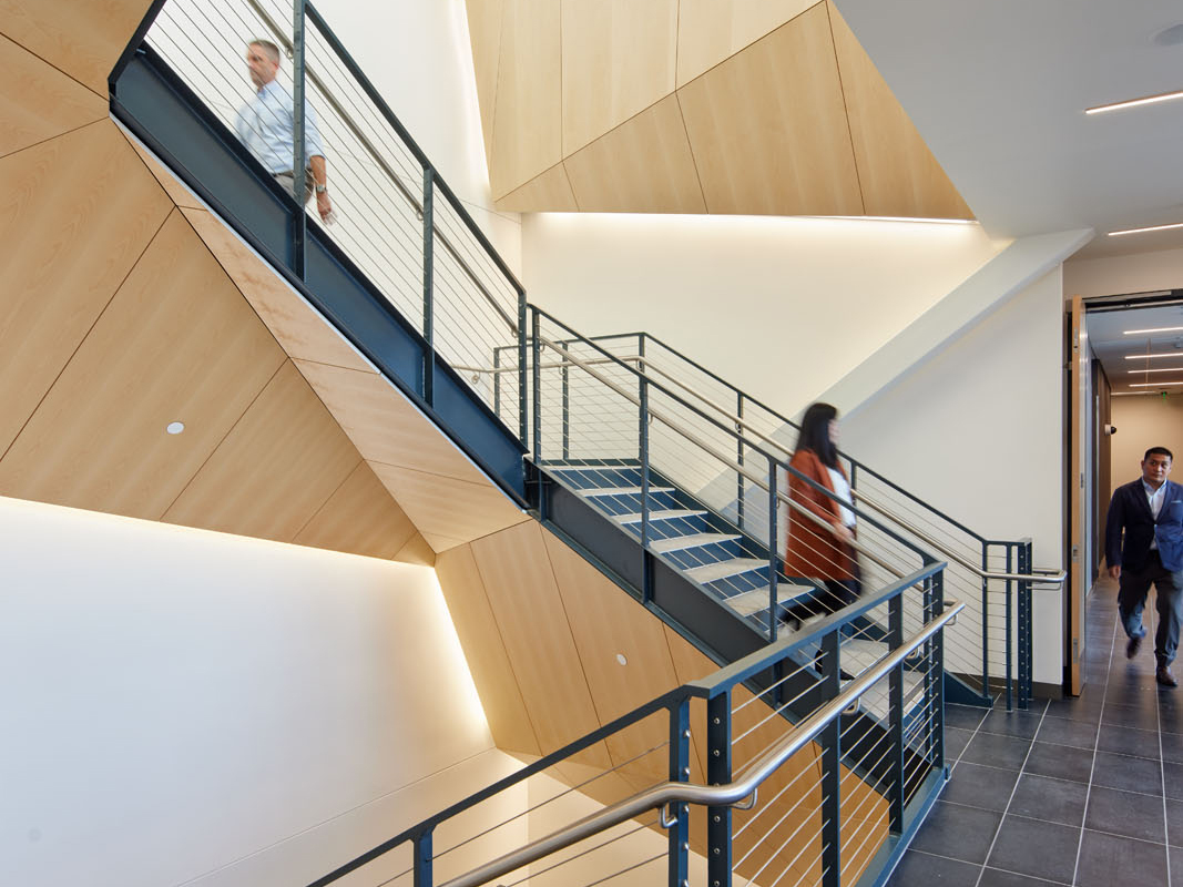 Illuminated stairwell