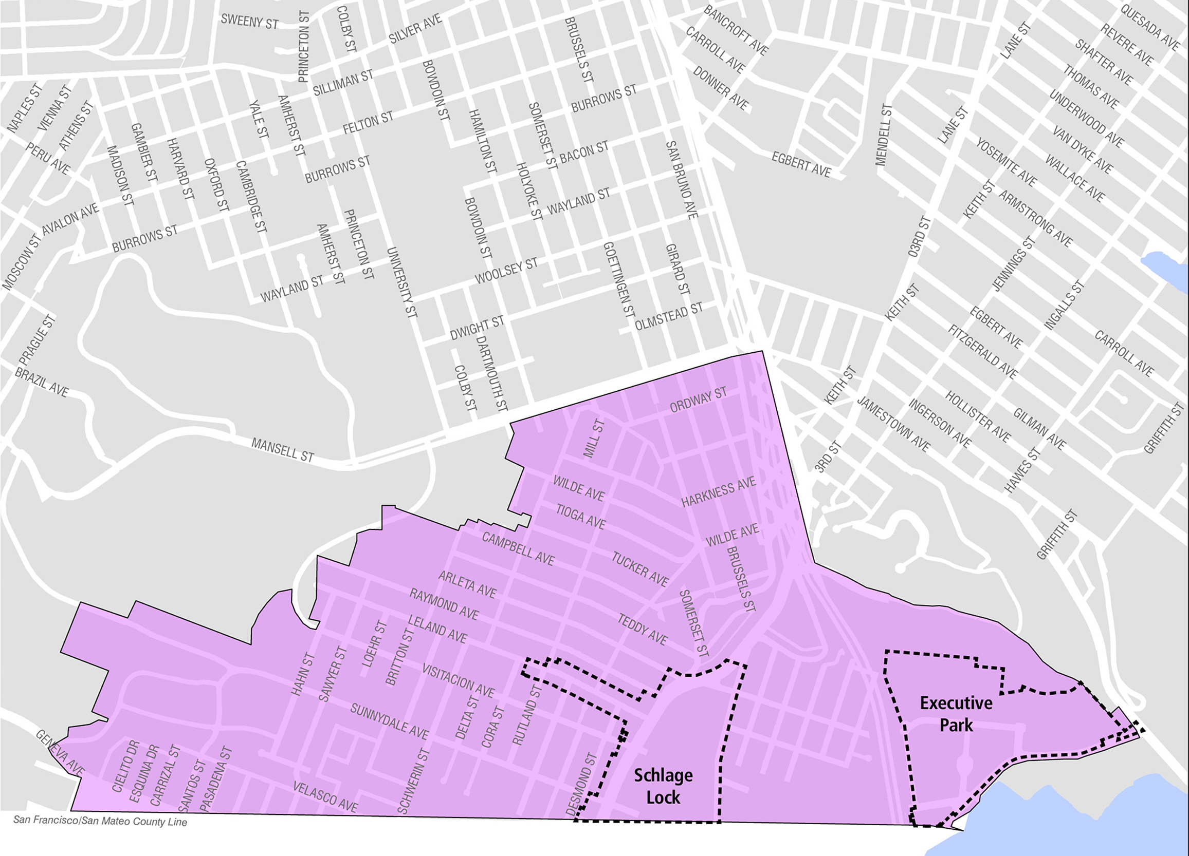 Visitacion Valley Boundary